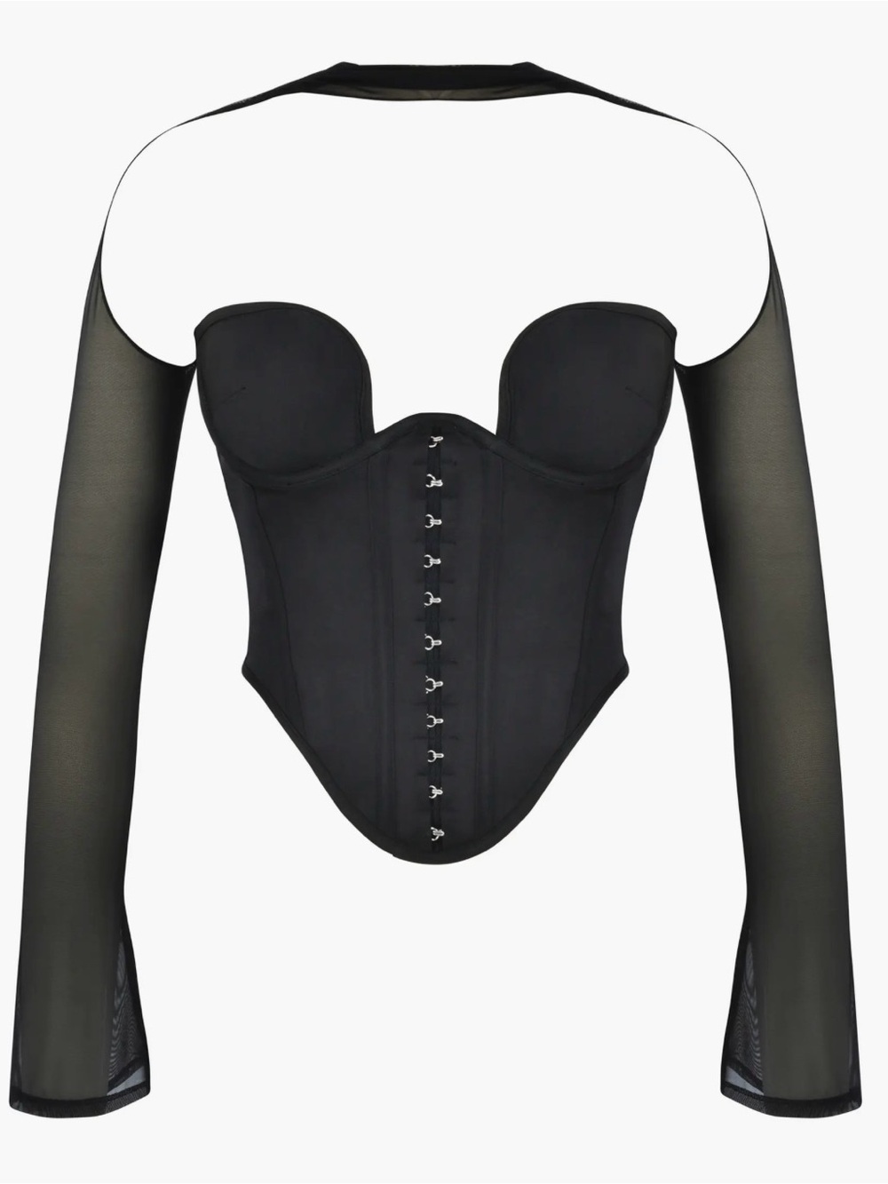 NWT House of CB “Mina” Black Corset Top size XS with Plus Cup - Picture 6 of 11